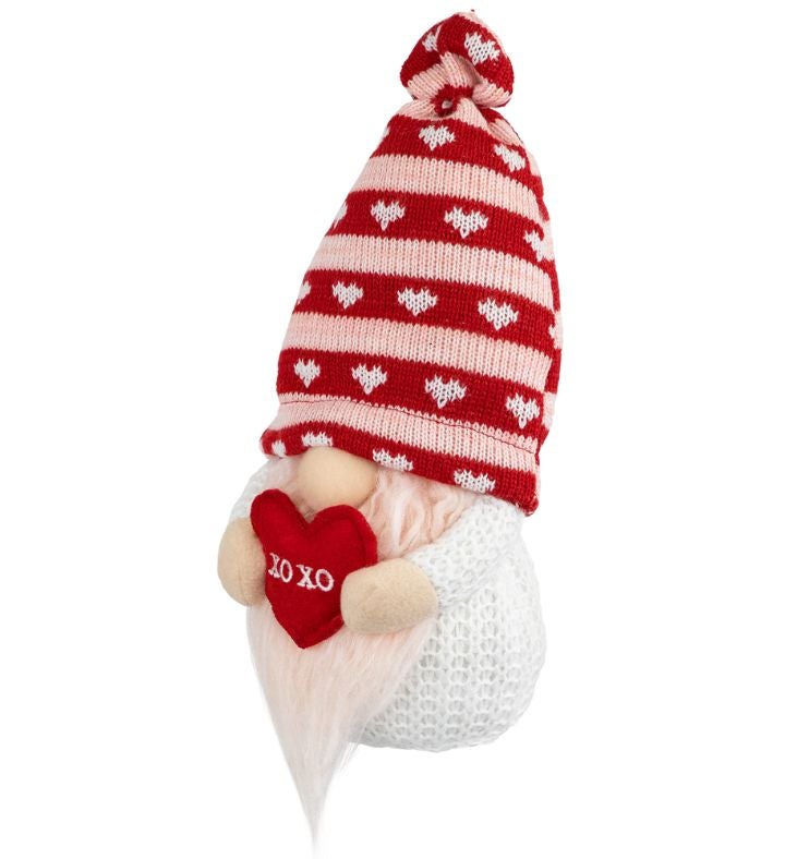 10" Plush Xoxo Valentine's Day Gnome Figurine