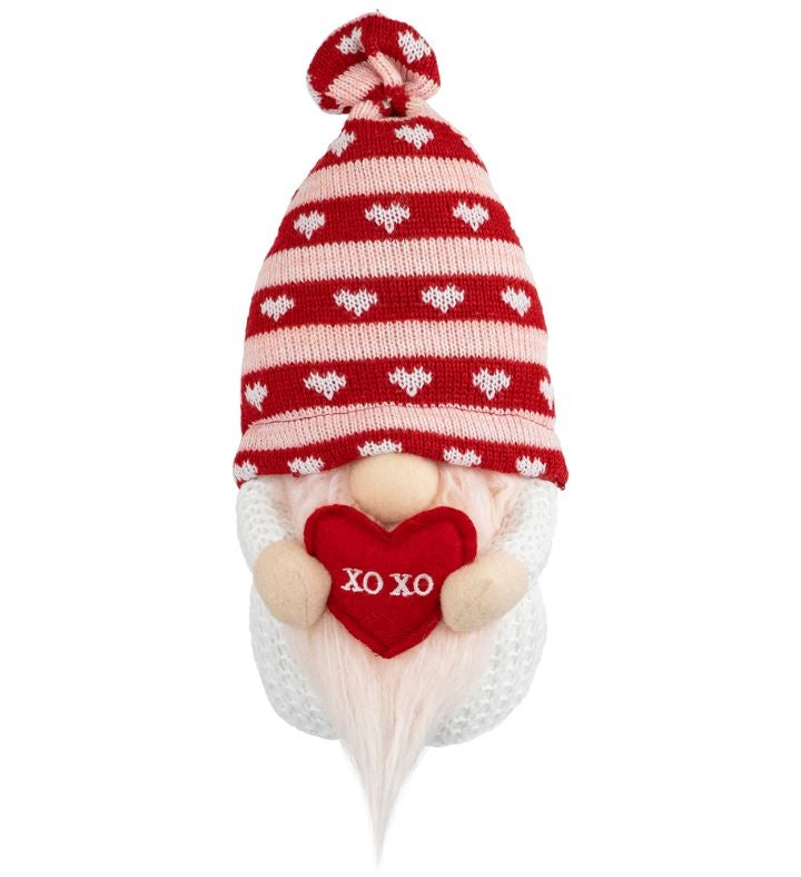 10" Plush Xoxo Valentine's Day Gnome Figurine