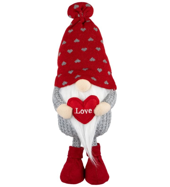 13.5" Plush Standing Love Gnome Valentine's Day Figurine