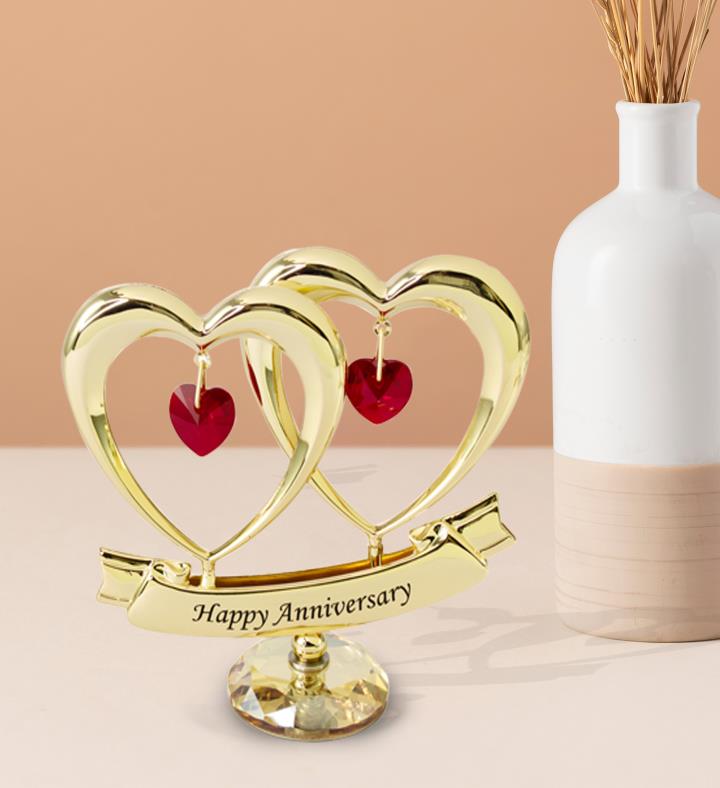 Double Heart Happy Anniversary Ornament | Marketplace | 1800Flowers