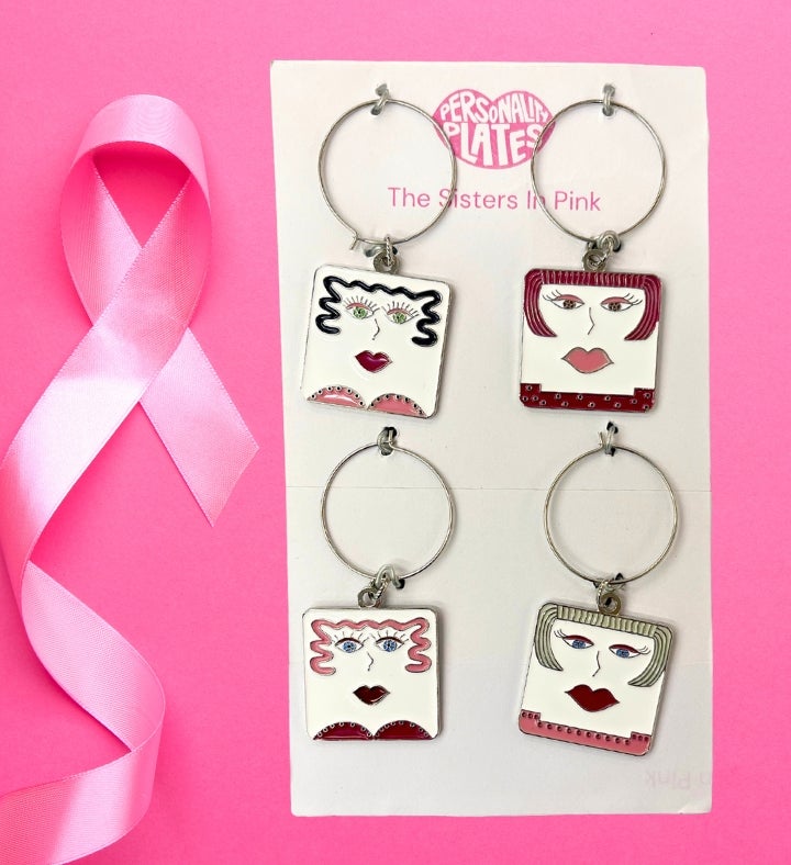 Personality Plates Wine Charms – Sisters First Edition