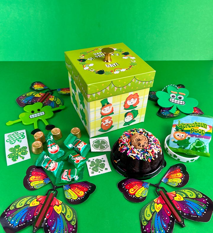 St. Patricks Day Bundle W/ Cake, Butterflies And Candy