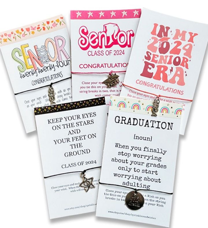 Graduation Wish Bracelets Set Of 5