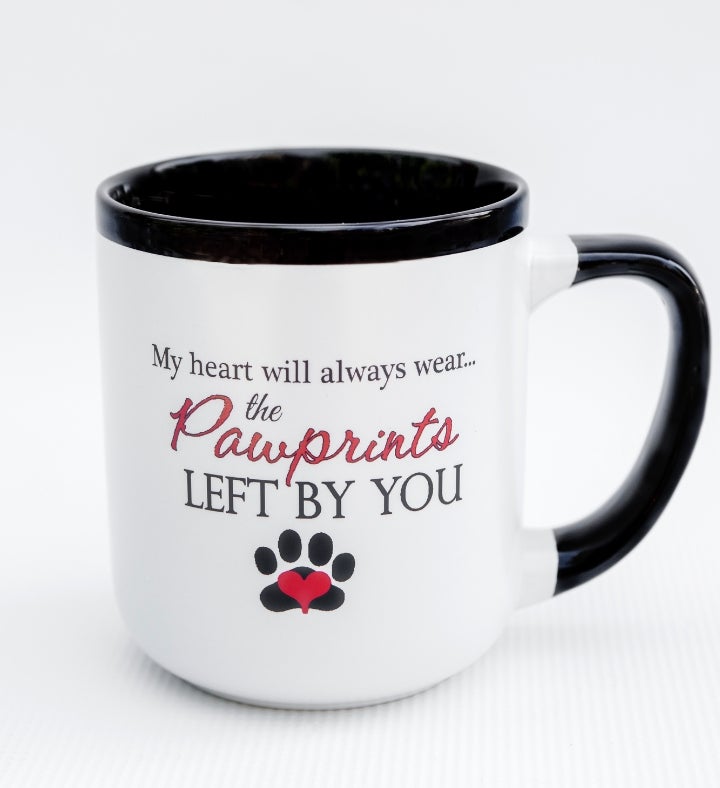 Pet Memorial Mug: Pawprints Left By You
