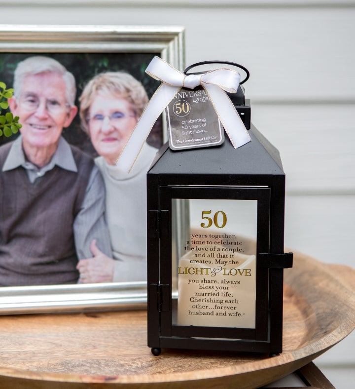 50th Wedding Anniversary Lantern | Marketplace | 1800Flowers