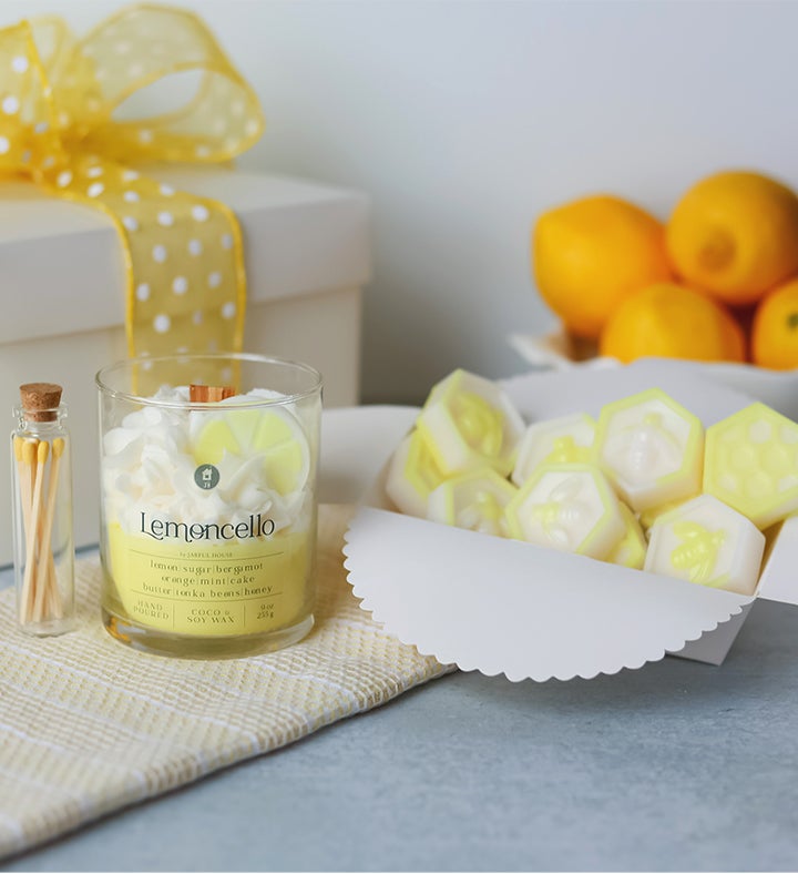 Lemoncello Dessert Candle Melts Match Gift Set | Marketplace