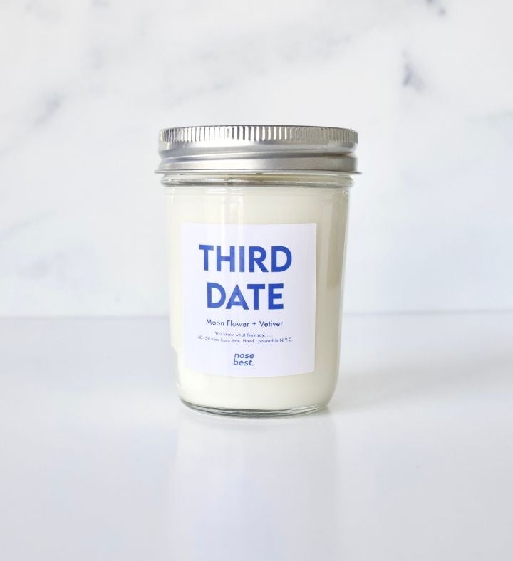 Third Date| Moonflower & Vetiver| Cheeky Candle Gift 8oz