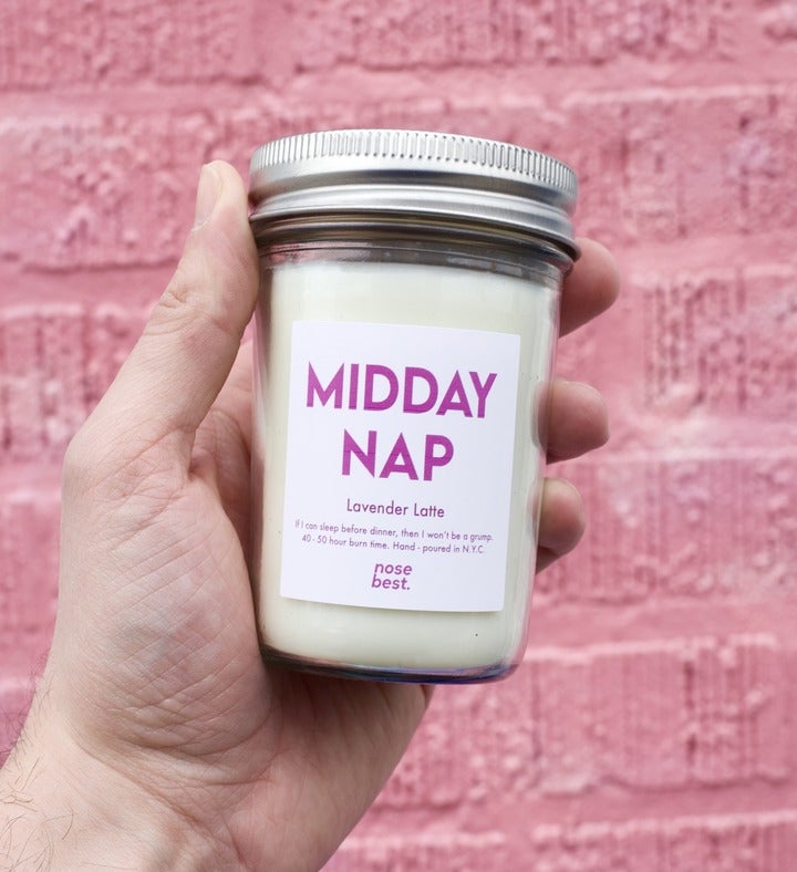 Pride Collection  Midday Nap   Lavender Latte Soy Wax Candle 8oz