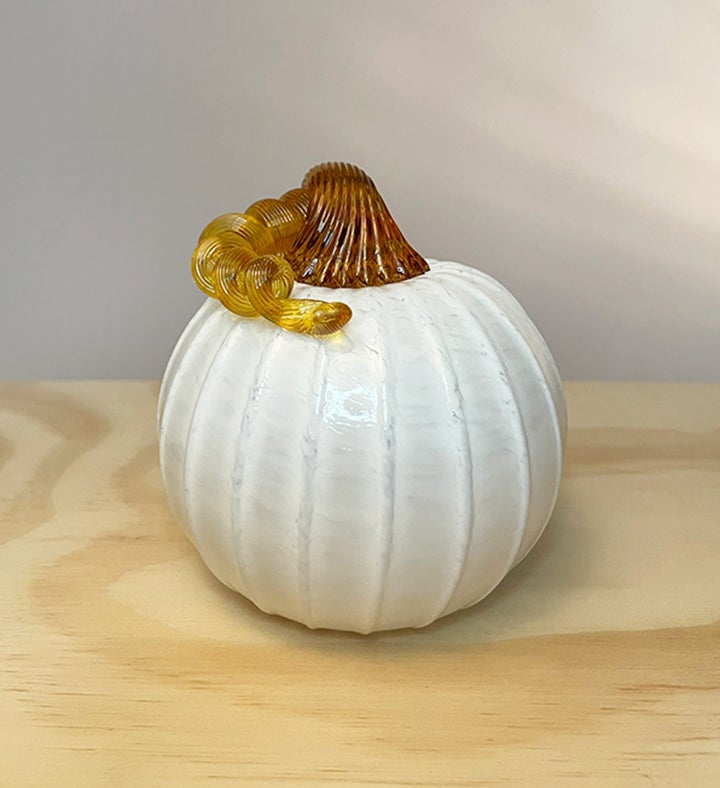 White Glass Pumpkin