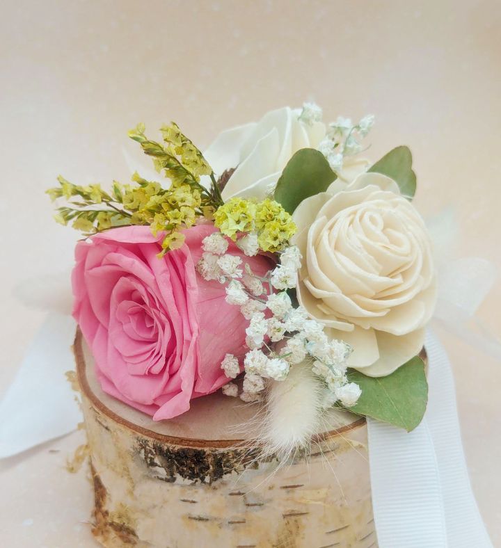 Lasting Preserved Pink Rose Corsage