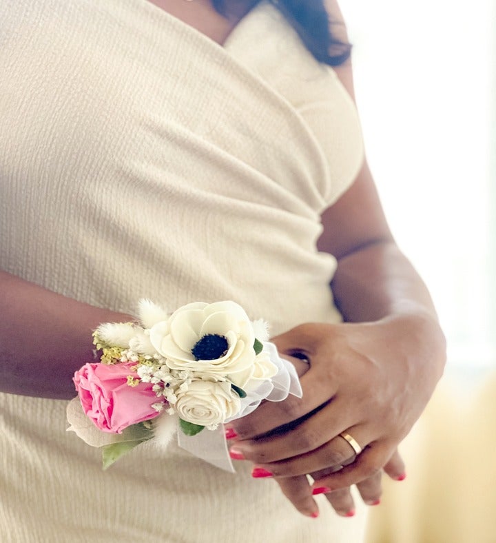 Lasting Preserved Pink Rose Corsage