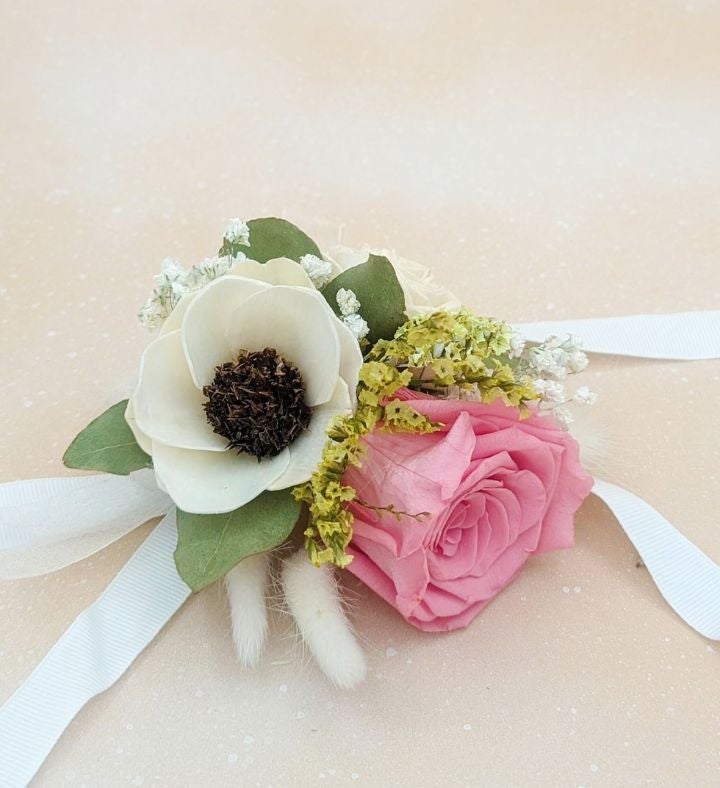 Lasting Preserved Pink Rose Corsage