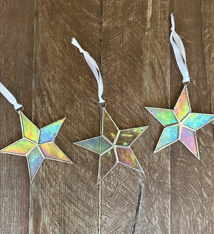 Gift For Dad: Handmade Stained glass Star