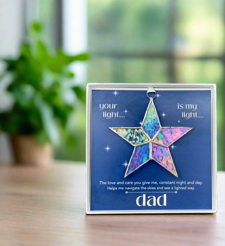 Gift For Dad: Handmade Stained-glass Star