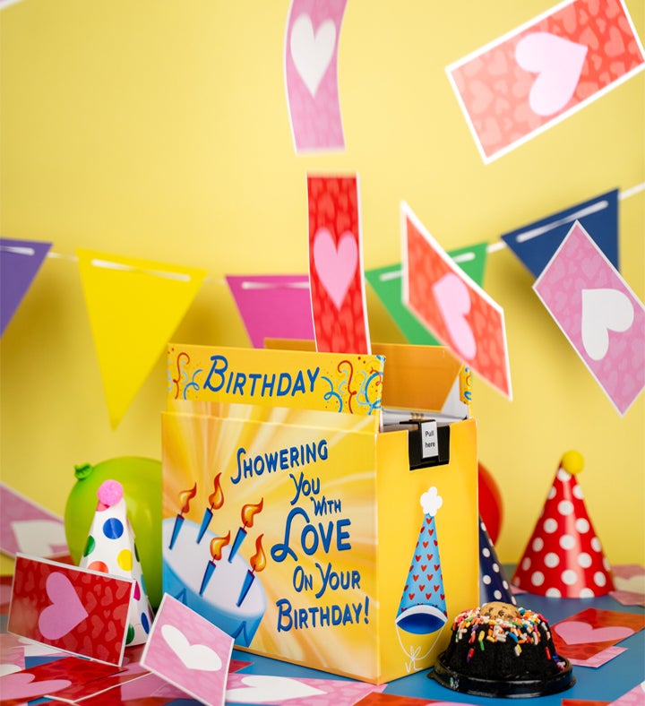 Birthday Cake Love Shower Surprise Gift