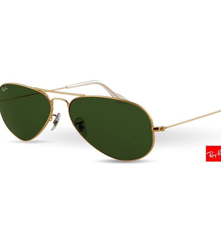 Ray ban Original Aviator Sunglasses    gold Crystal Green