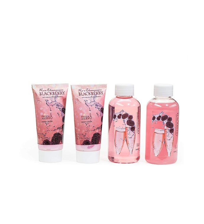 Rose Champagne Blackberry Aromatherapy Toiletry Gift Set