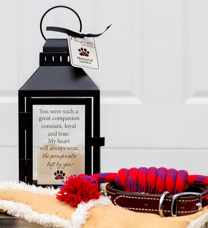 Pawprints Left By You Memorial Lantern