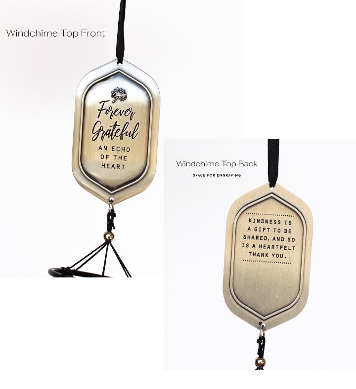 Forever Grateful Windchime Thank You Gift