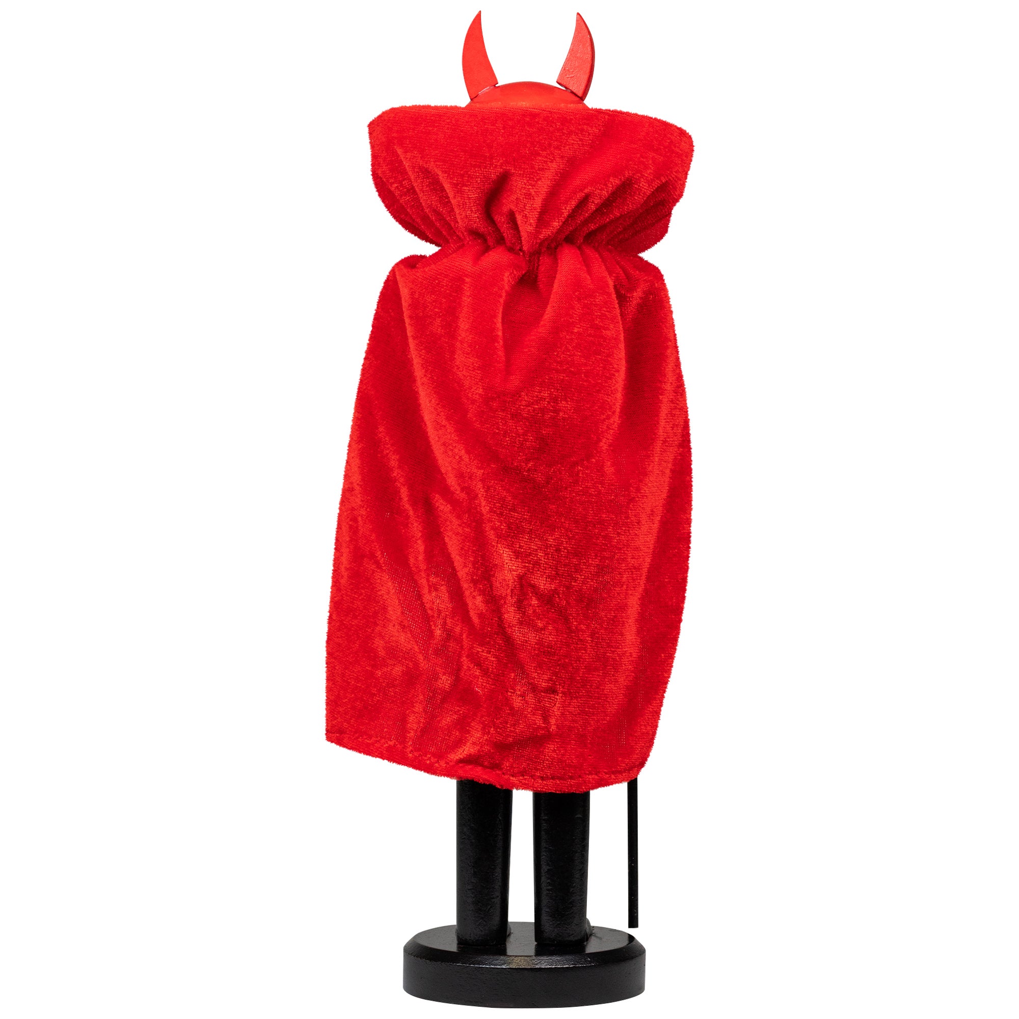 Red And Black Devil Holding Pitch Fork Halloween Nutcracker