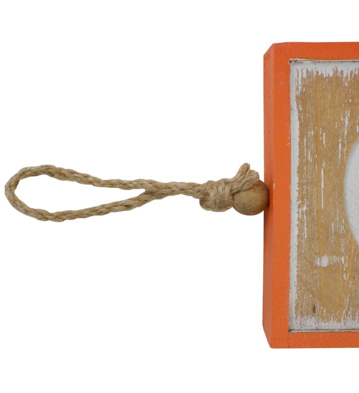 Beige And Orange Boo Halloween Hanging Banner