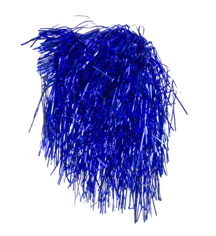 Shiny Blue Tinsel Women's Halloween Wig Costume  One Size