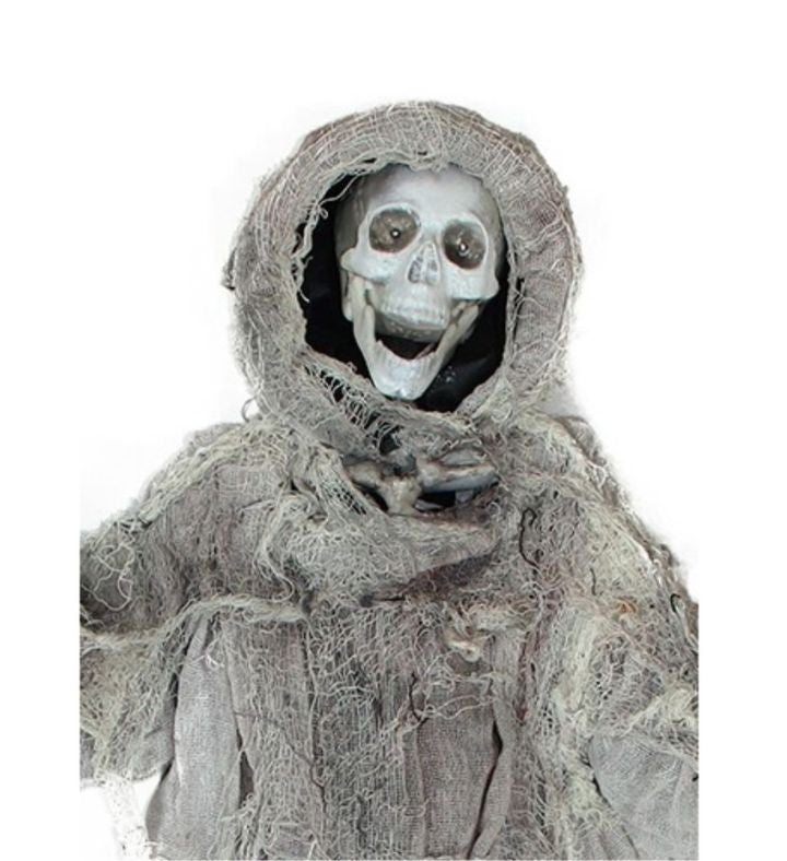 36" Touch Activated Hanging Death Reaper Halloween Decoration