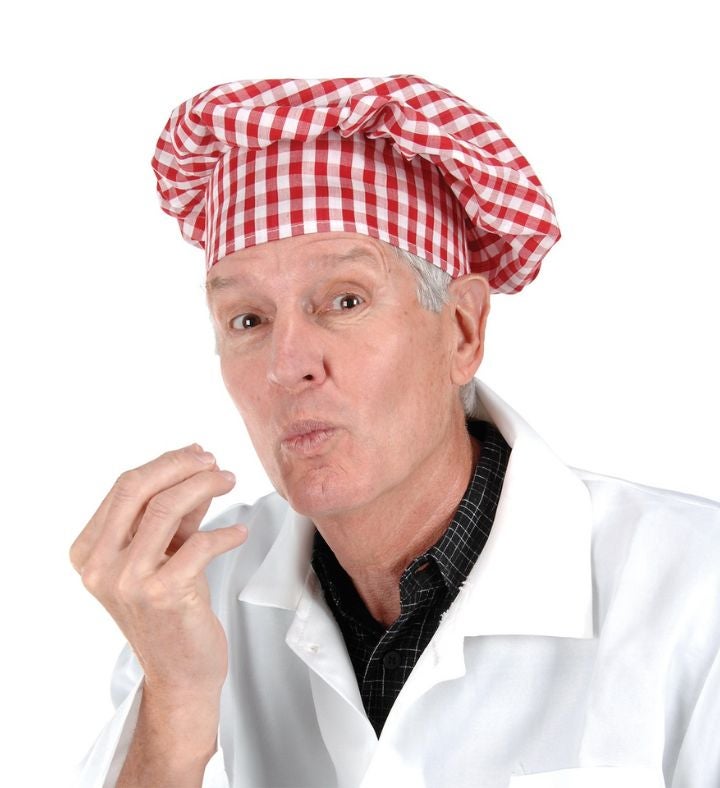 12 Pack Red & White Adult Men's Chef's Hats Halloween Costume