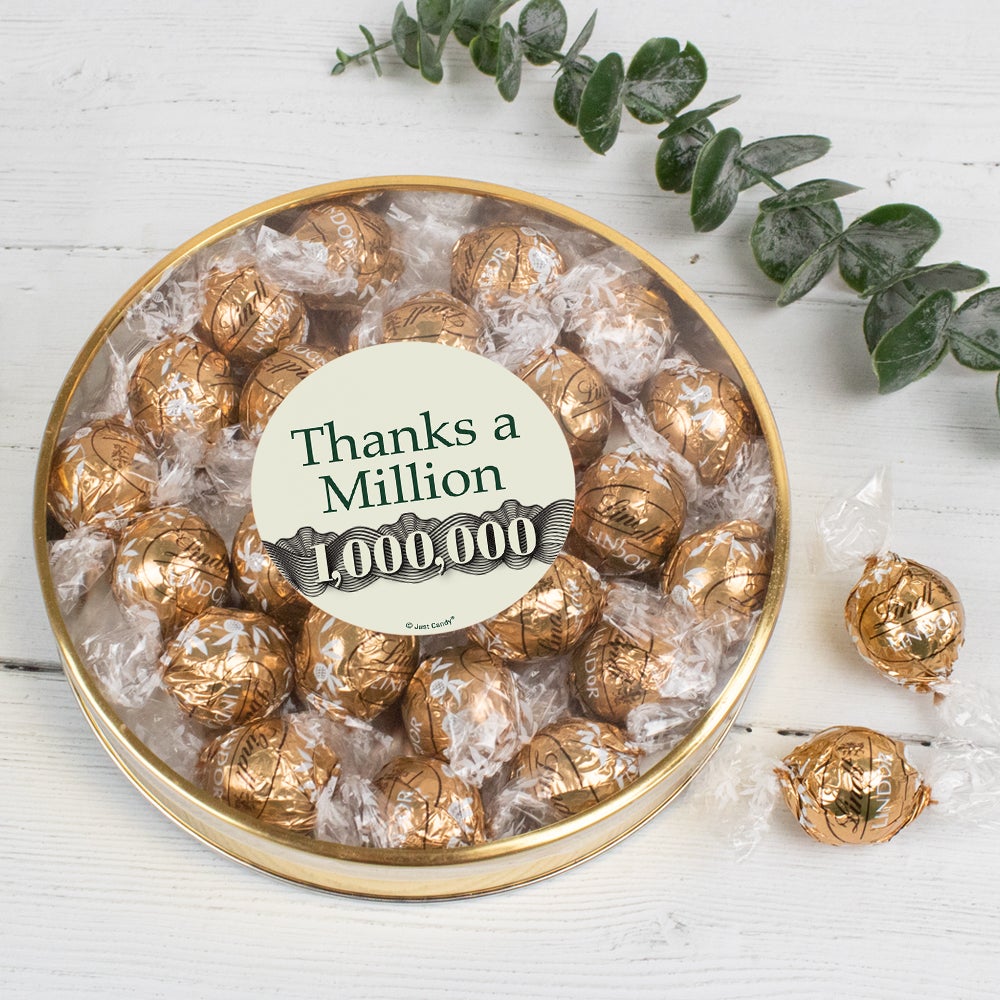 Thanks A Million Gift Tin Filled With Lindor Truffles