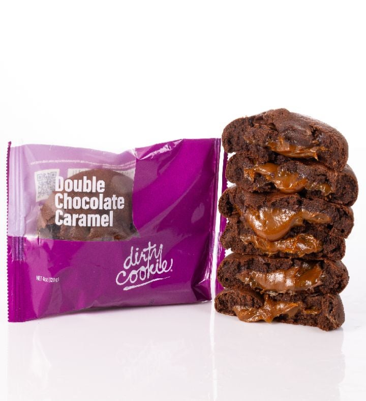 Stuffed Cookies   Double Chocolate Salted Caramel