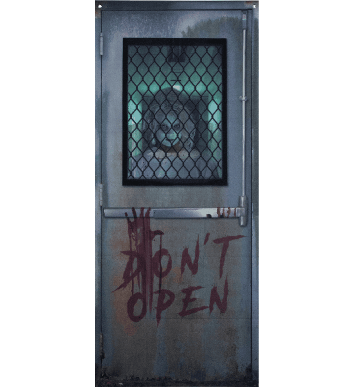 Don’t Open Hospital Entryway Halloween Scary Door Decoration - 6'