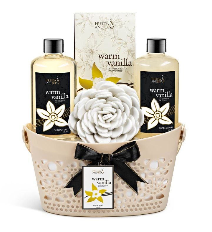 Warm Vanilla 5 piece Spa Basket