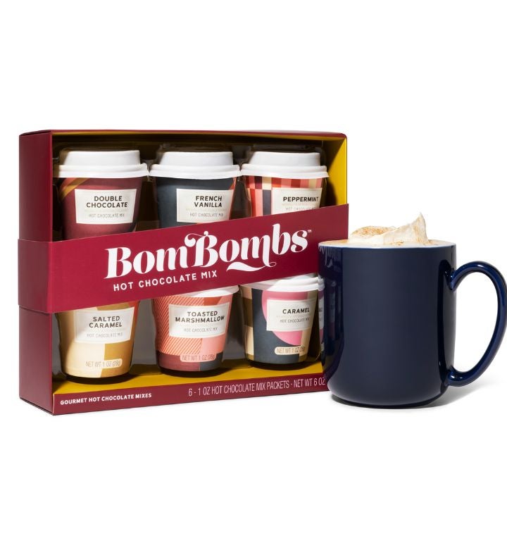 Bom Bombs Mini Hot Chocolate Mix Gift Set of 6