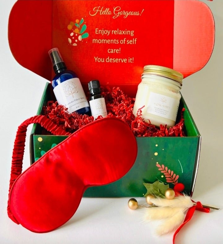 Christmas Spa Gift Box with Candle