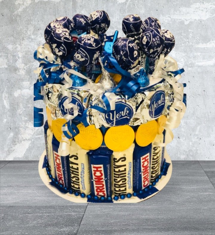 Hanukkah Candy Cake