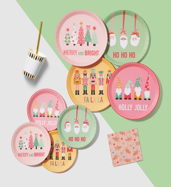 Christmas Characters Small Plates  10 Per Pack