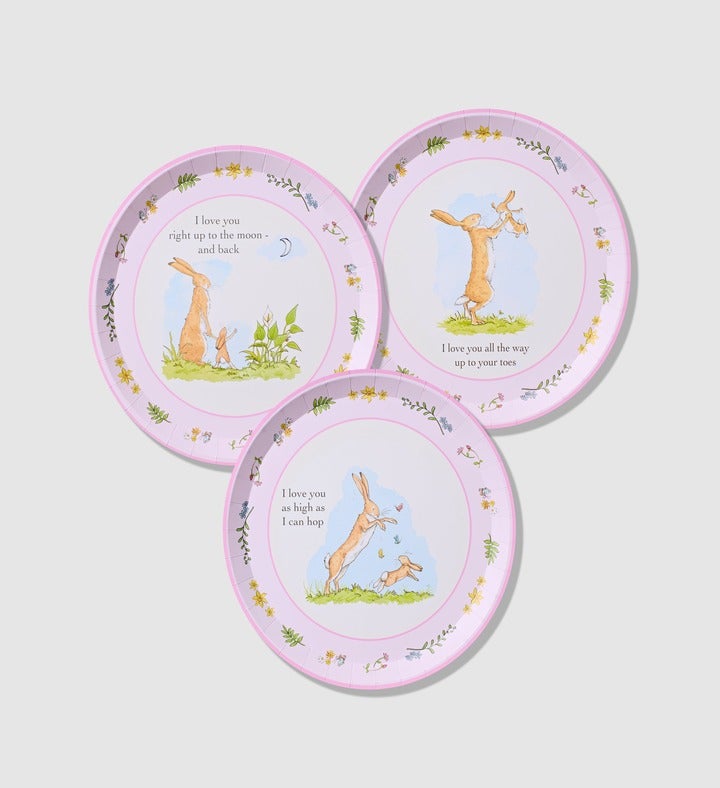 Guess How Much I Love You Pink Large Plates  10 Per Pack