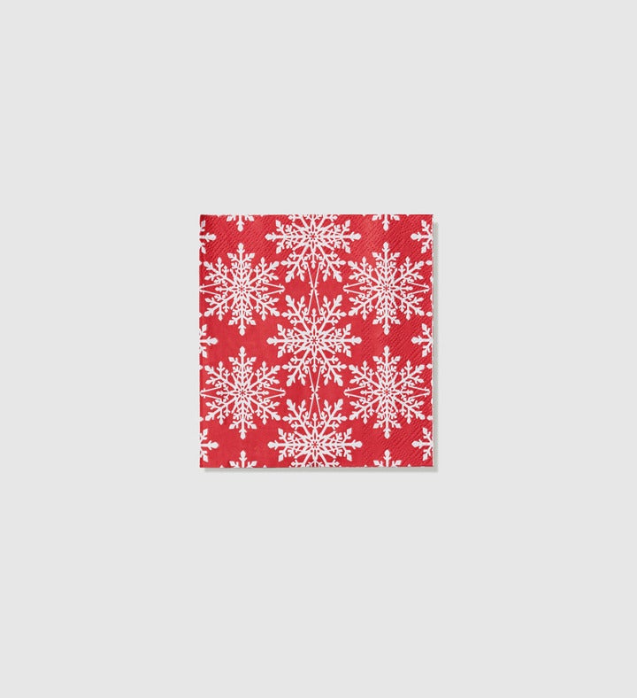 Jolly Snowflake Napkins  25 Per Pack