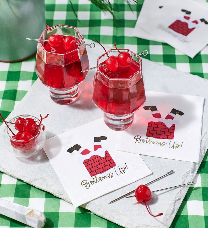 Bottoms Up Cocktail Napkins  20 Per Pack