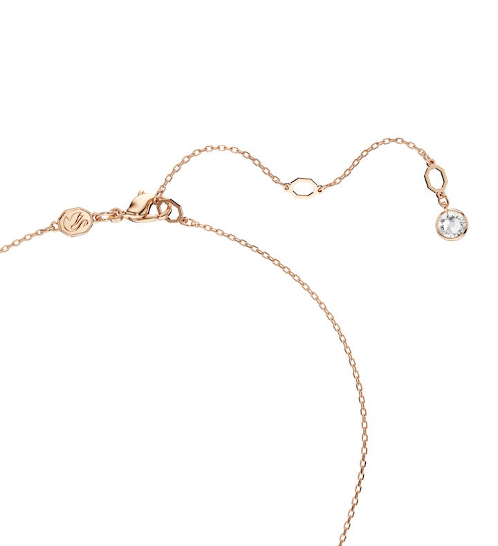 Sublima Pendant, White, Rose Gold-tone Plated