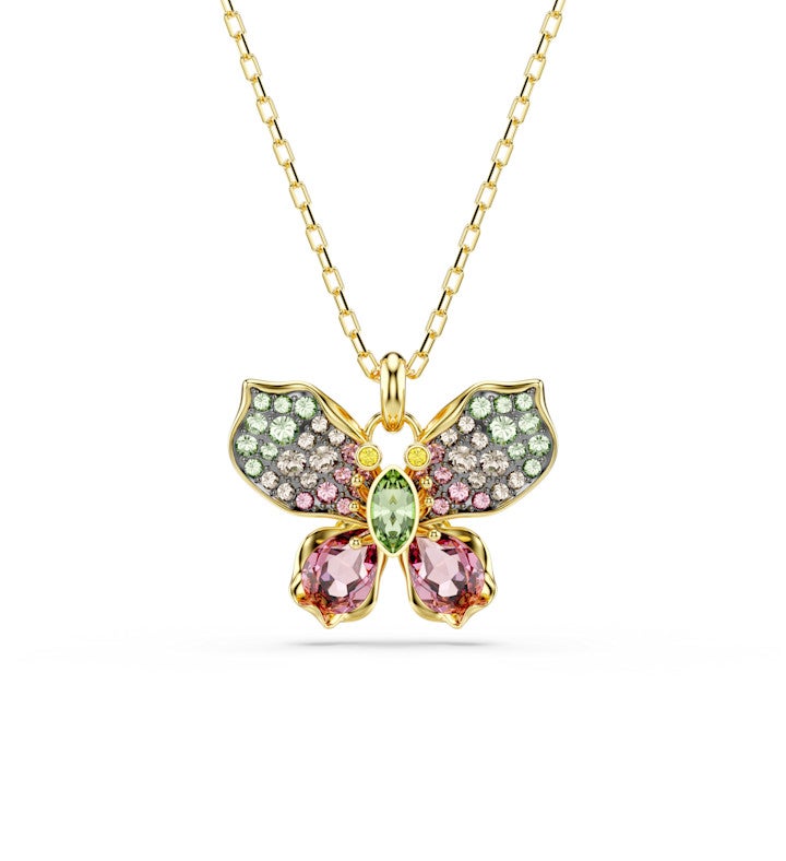 Idyllia Pendant, Mixed Cuts, Pave, Butterfly