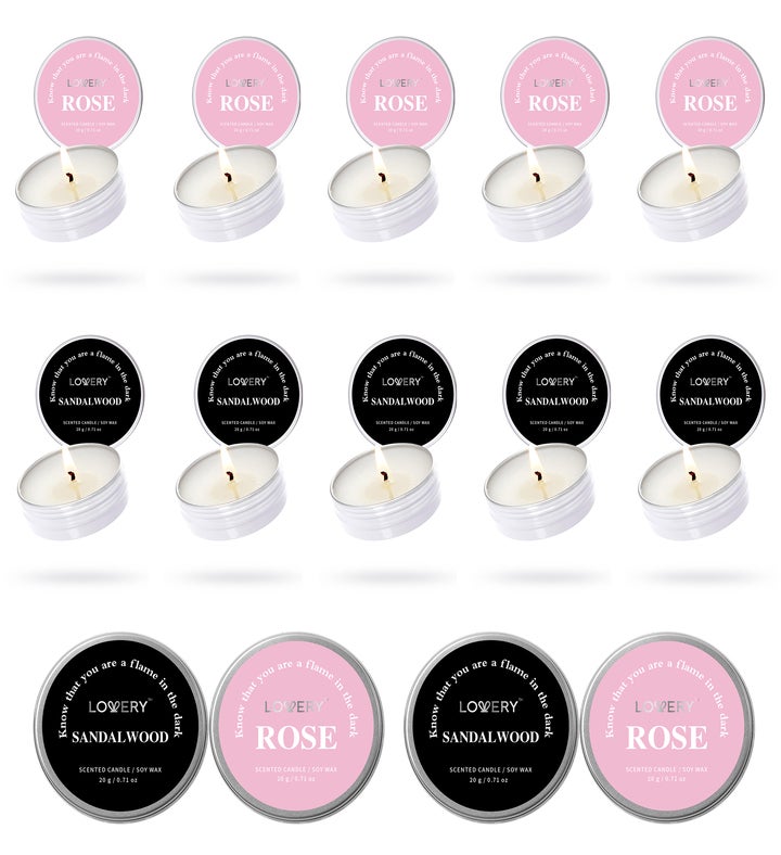 Scented Soy Candles   10pc Aromatherapy Stocking Stuffers