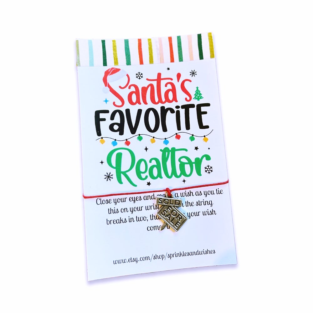 Realtor Christmas Wish Bracelet