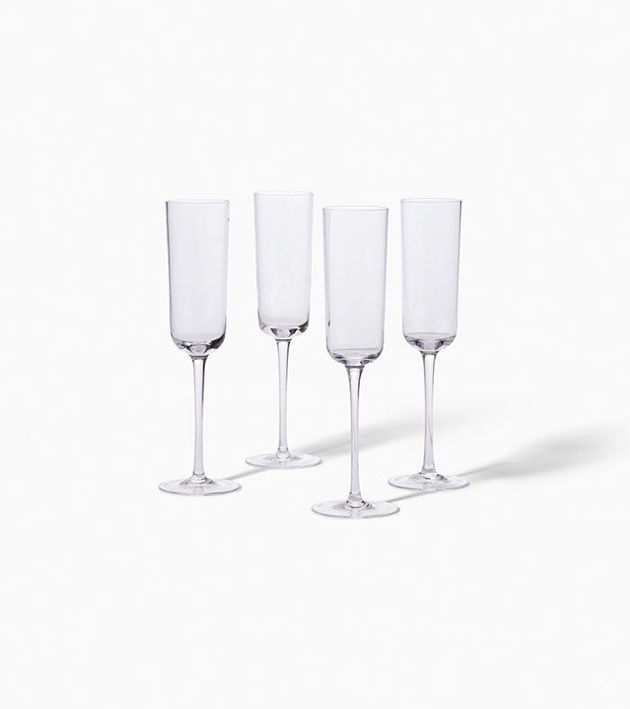 Flute Glass, Set Of 4