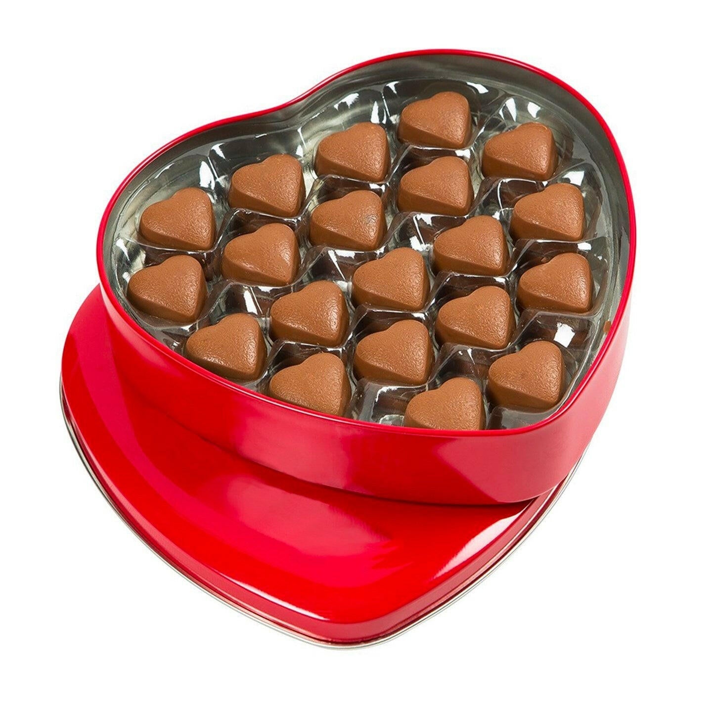 Valentine Heart Valentine's Chocolate Red Metal Box