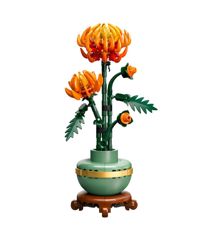 Lego Icons Chrysanthemum Flower Decor Building Set 10368