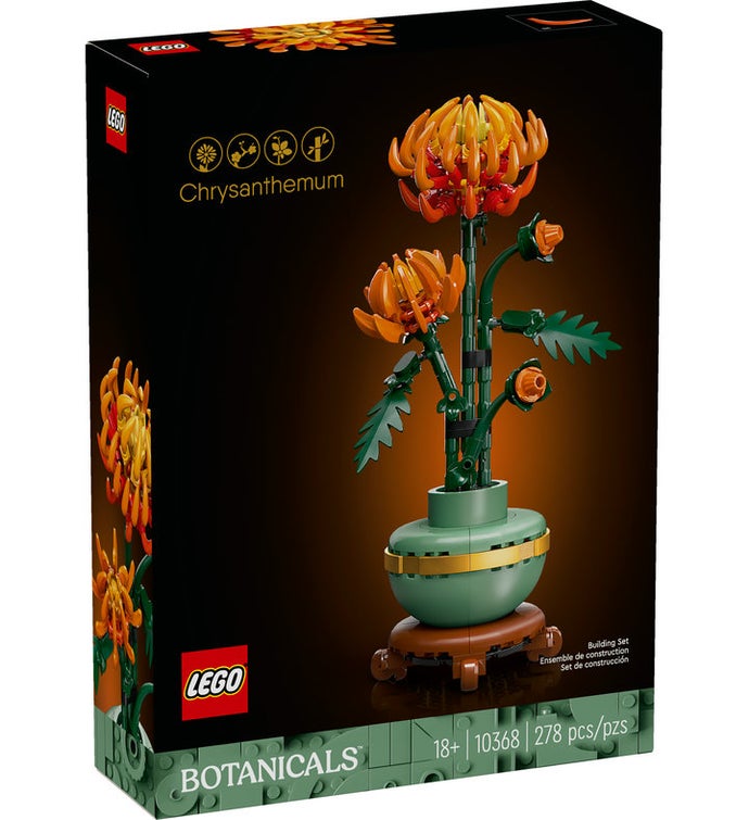Lego Icons Chrysanthemum Flower Decor Building Set 10368