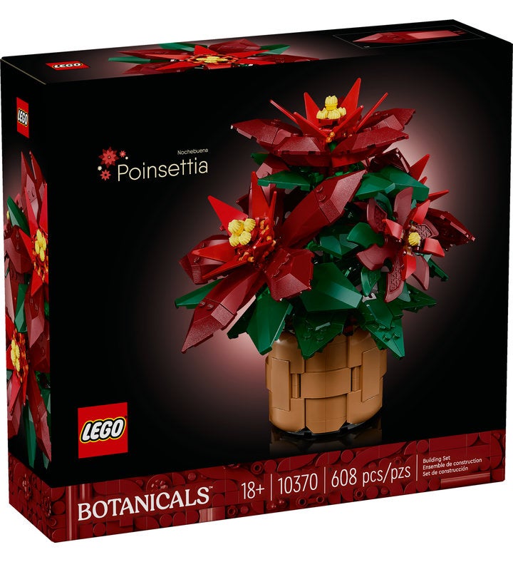 LEGO Icons Poinsettia Plant Decor Building Set 10370