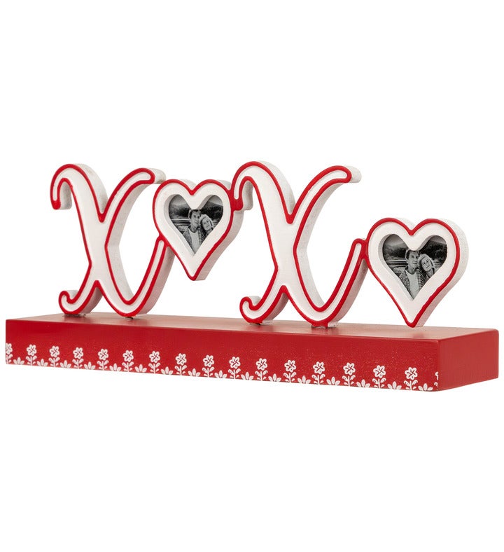 Heart And Floral "xoxo" Valentine's Day Photo Frame - 12"