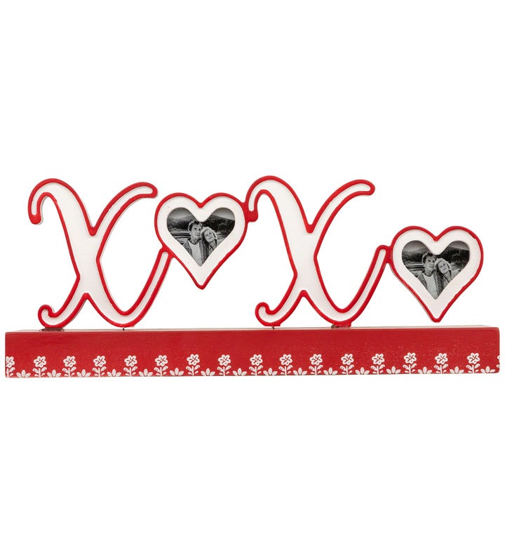 Heart And Floral "xoxo" Valentine's Day Photo Frame   12"